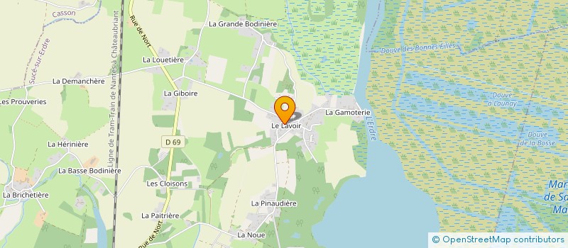 localisation de l'entreprise FOOTKI JEUX  SUCE-SUR-ERDRE