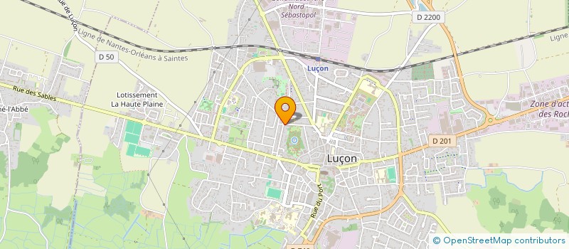 localisation de l'entreprise FOOTZIK à LUCON