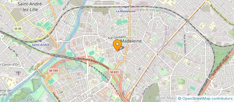 localisation de l'entreprise FOR à LA MADELEINE