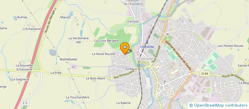 localisation de l'entreprise FOR&BOIS MAINE ET LOIRE  CHEMILLE-EN-ANJOU