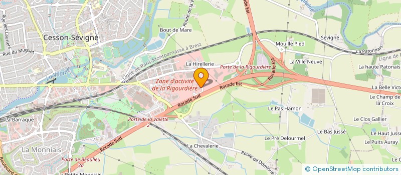 localisation de l'entreprise FOR-BZH  CESSON-SEVIGNE