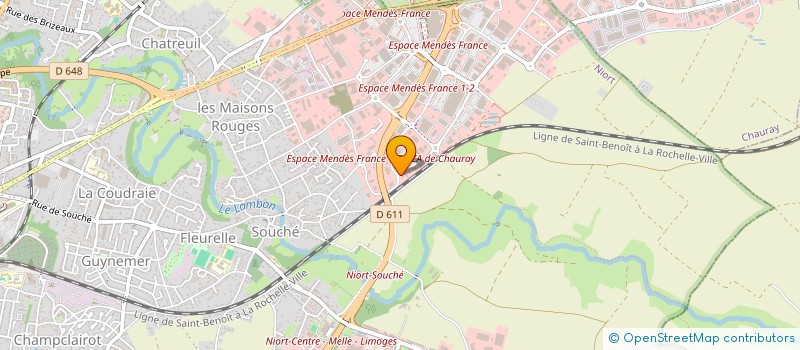 localisation de l'entreprise FOR-COM à NIORT