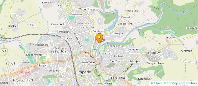 localisation de l'entreprise FOR-EVER  QUIMPERLE