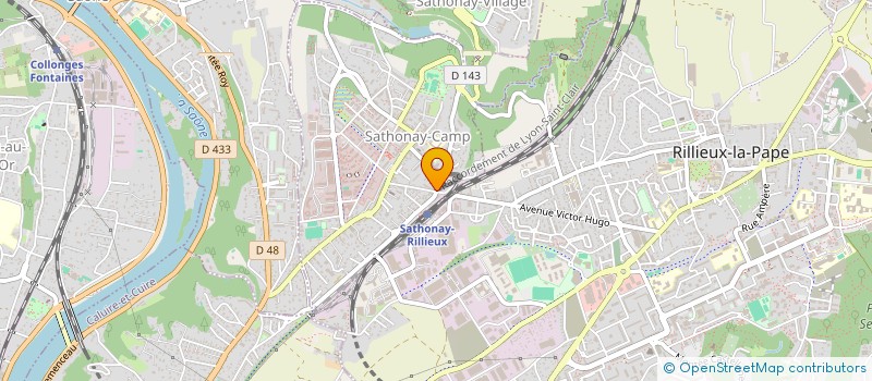 localisation de l'entreprise FOR EVER ART  SATHONAY-CAMP