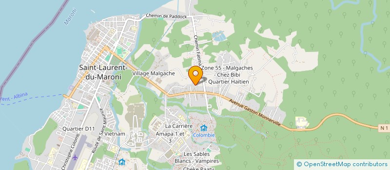localisation de l'entreprise FOR GUYANE EURL à SAINT-LAURENT-DU-MARONI
