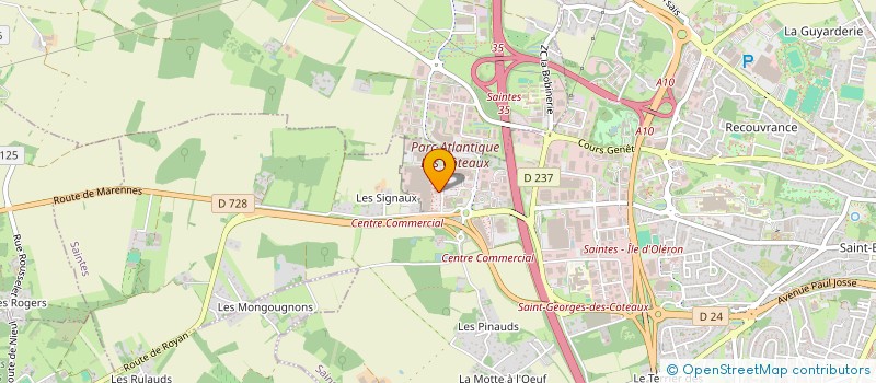 localisation de l'entreprise FOR MEN TERA  SAINTES