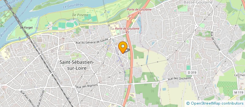 localisation de l'entreprise FOR'SSIAP à SAINT-SEBASTIEN-SUR-LOIRE