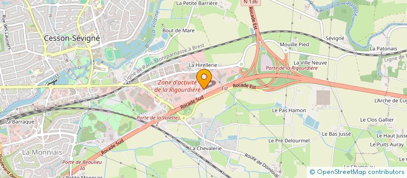 localisation de l'entreprise FOR-SUN  CESSON-SEVIGNE