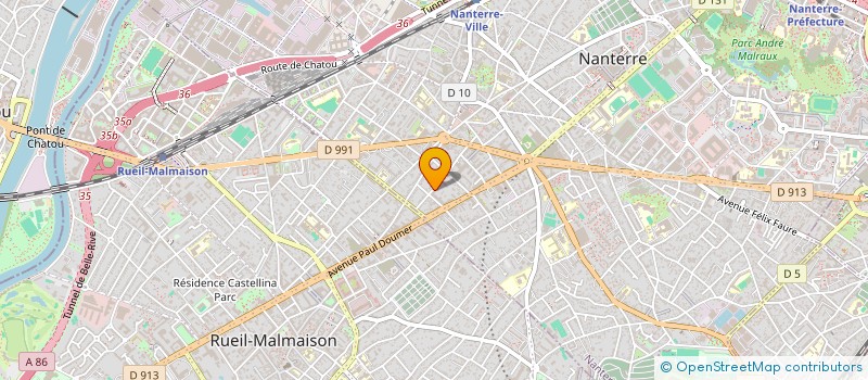 localisation de l'entreprise FORACENTRE à NANTERRE