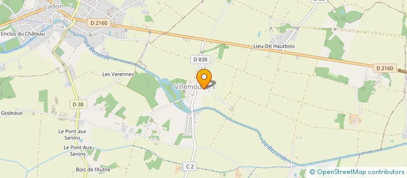 localisation de l'entreprise FORAGE DES CANAUX à OUZOUER-SOUS-BELLEGARDE