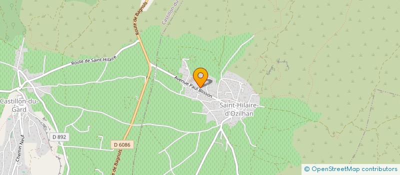 localisation de l'entreprise FORAGE GEO-ENVIRONNEMENT à SAINT-HILAIRE-D'OZILHAN