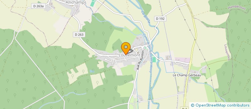 localisation de l'entreprise FORAGE LOUVEMONTAIS à LOUVEMONT