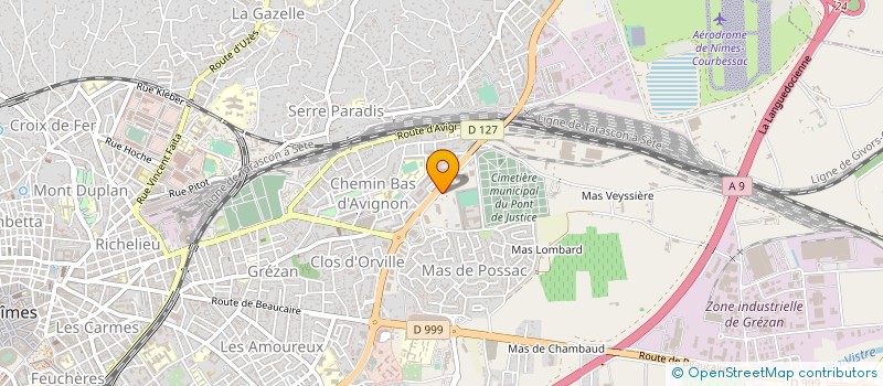 localisation de l'entreprise FORAGES VOLPELLIERE à NIMES