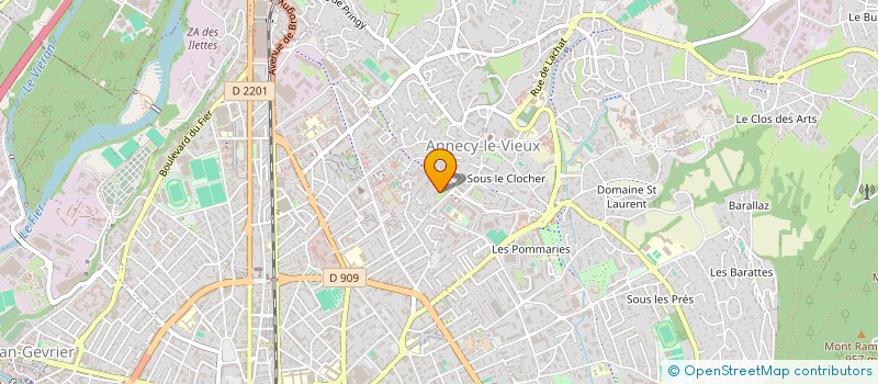 localisation de l'entreprise FORAIN MICHELIN à ANNECY