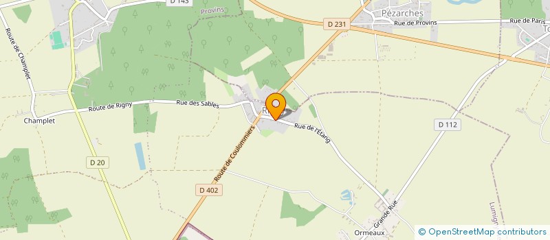 localisation de l'entreprise FORAIN PRIMEURS à LUMIGNY-NESLES-ORMEAUX