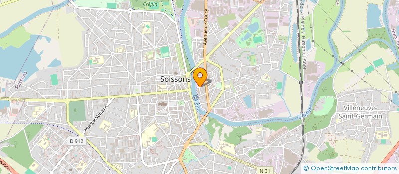 localisation de l'entreprise FORAISNE à SOISSONS