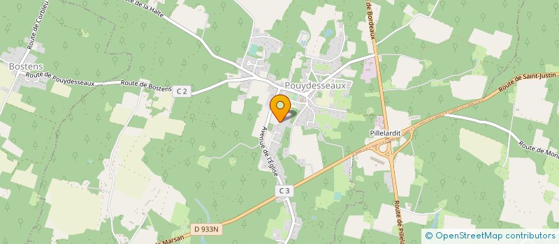 localisation de l'entreprise FORAQUITAINE JURQUET à POUYDESSEAUX