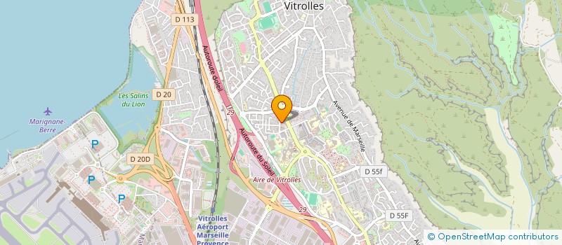 localisation de l'entreprise FORASUD  VITROLLES