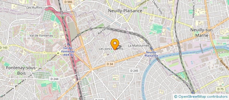 localisation de l'entreprise FORATERRA à LE PERREUX-SUR-MARNE