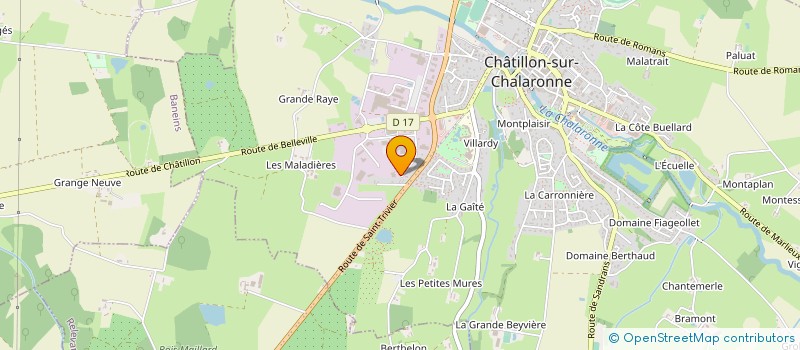 localisation de l'entreprise FORAY PERRAUD à CHATILLON-SUR-CHALARONNE
