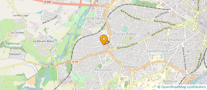 localisation de l'entreprise FORBAT à LIMOGES