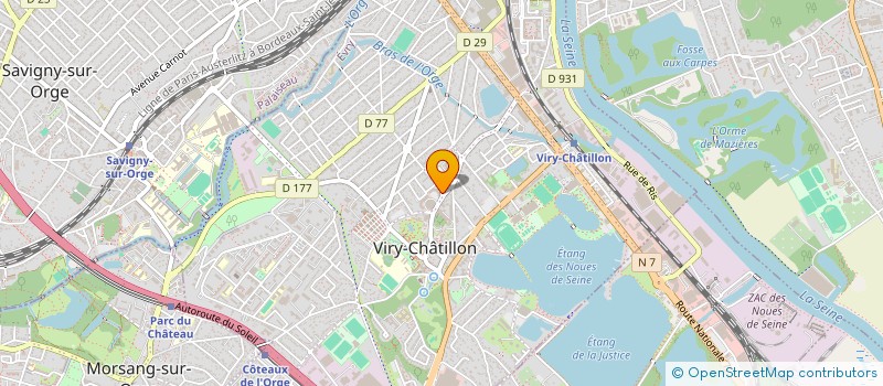 localisation de l'entreprise FORBATIS à VIRY-CHATILLON