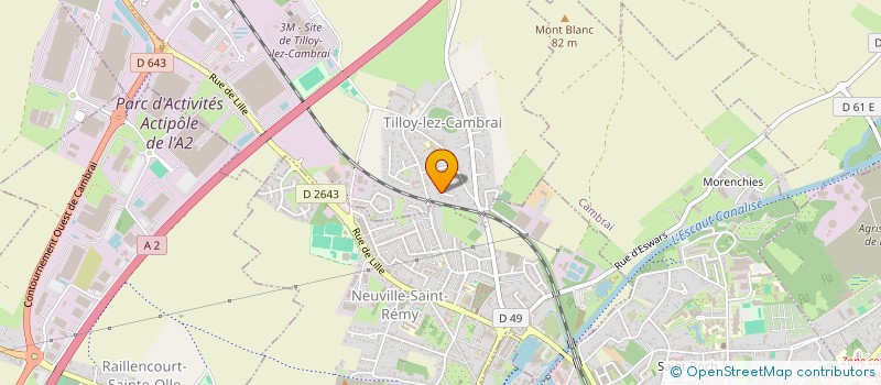 localisation de l'entreprise FORBEST à TILLOY-LEZ-CAMBRAI