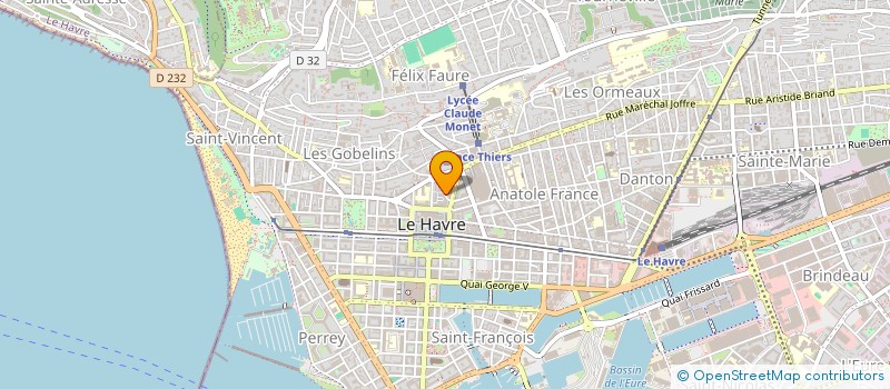 localisation de l'entreprise FORBIN à LE HAVRE