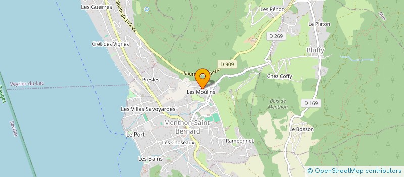 localisation de l'entreprise FORBIN MARGUERITE  VEYRIER-DU-LAC