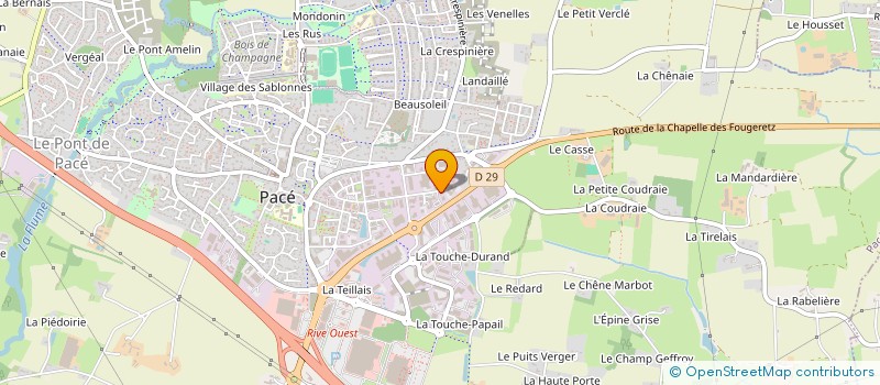 localisation de l'entreprise FORBLUE  PACE