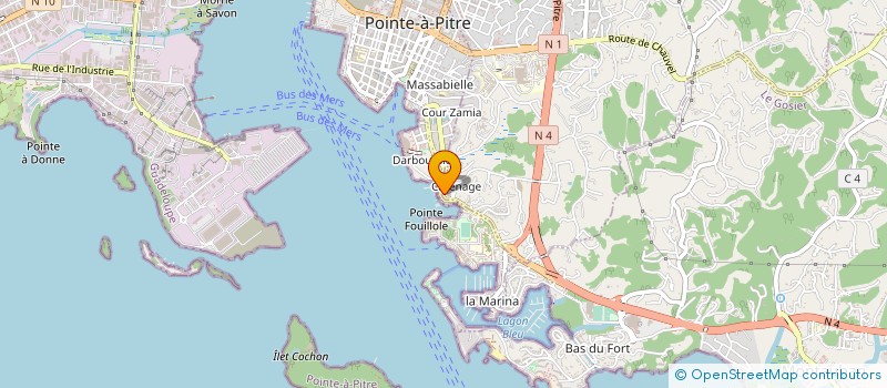 localisation de l'entreprise FORBOAT à POINTE-A-PITRE