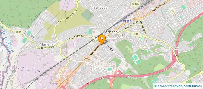 localisation de l'entreprise FORBOISSONS LES CAVES DU SCHLOSS  FORBACH