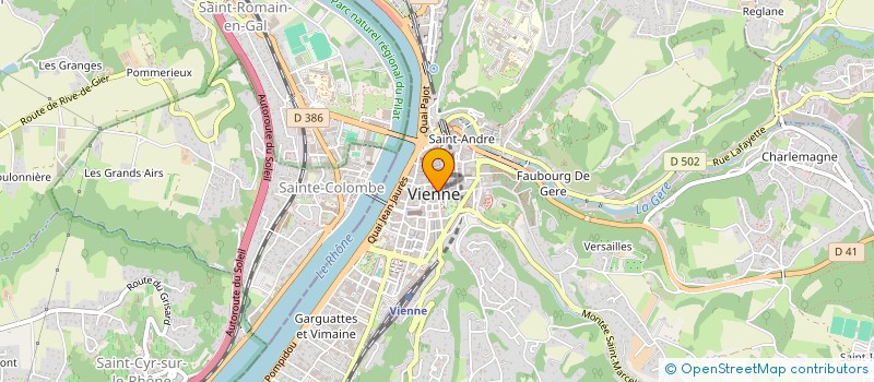 localisation de l'entreprise FORCE 1 INFORMATIQUE à VIENNE