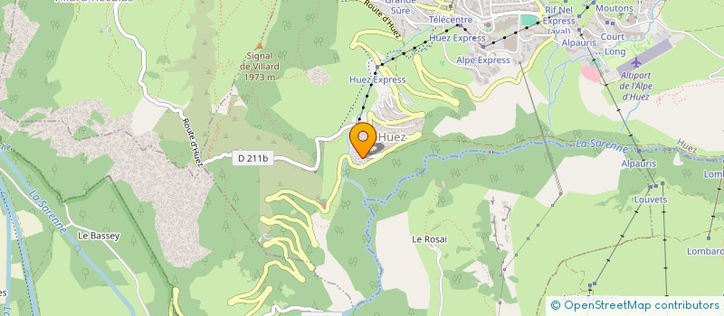 localisation de l'entreprise FORCE 10 AVENTURE  HUEZ