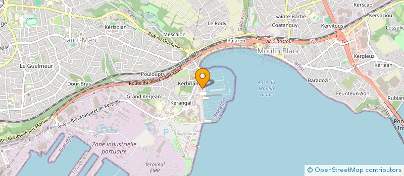 localisation de l'entreprise FORCE 12 à BREST