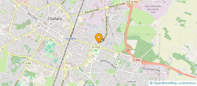 localisation de l'entreprise FORCE 2 à CHALLANS
