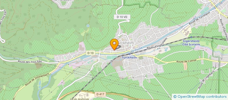 localisation de l'entreprise FORCE 4  TURCKHEIM