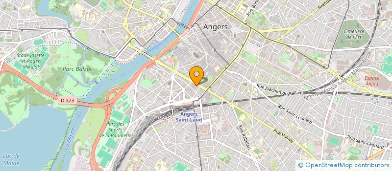 localisation de l'entreprise FORCE 5 à ANGERS