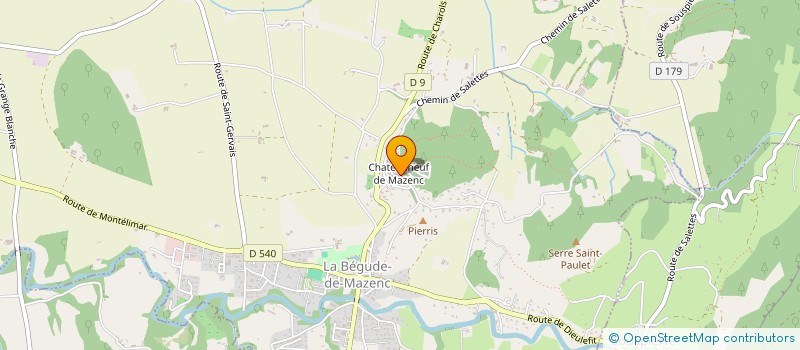 localisation de l'entreprise FORCE 7  LA BEGUDE-DE-MAZENC