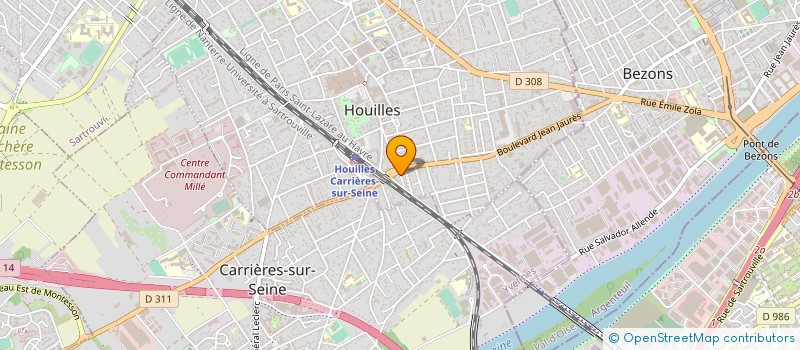 localisation de l'entreprise FORCE 8 à HOUILLES