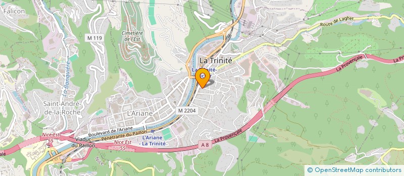 localisation de l'entreprise FORCE AMBULANCES à LA TRINITE