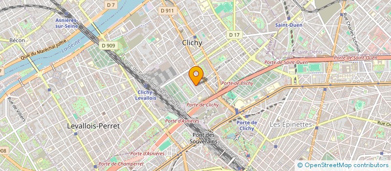 localisation de l'entreprise FORCE ASSISTANCE SECURITE à CLICHY
