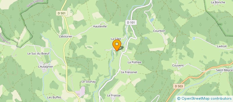 localisation de l'entreprise FORCE BOISSON  RIOTORD