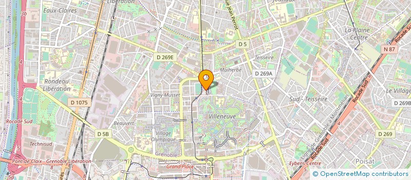 localisation de l'entreprise FORCE COMMERCE à GRENOBLE