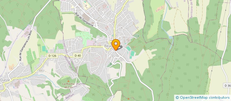 localisation de l'entreprise FORCE COMTOISE à BEAUCOURT