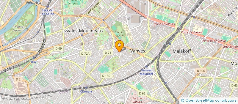 localisation de l'entreprise FORCE D'ACTION COMMERCIALE  VANVES