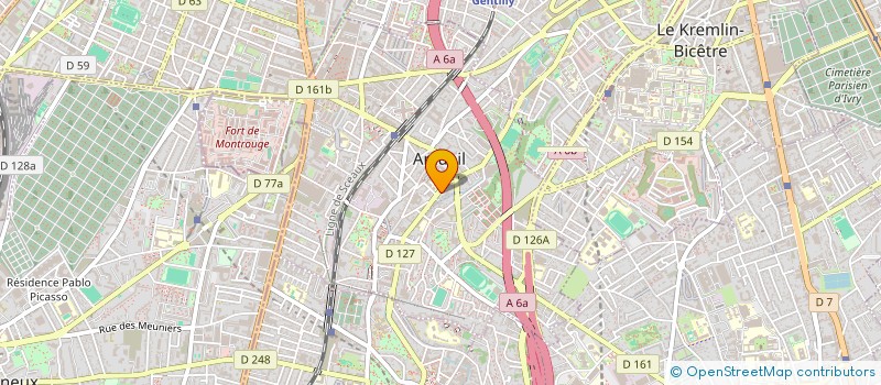 localisation de l'entreprise FORCE DE PROTECTION ET DE SECURITE PRIVE à ARCUEIL