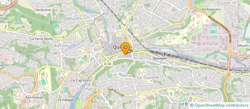 localisation de l'entreprise FORCE DE VENTE & CIE  QUIMPER