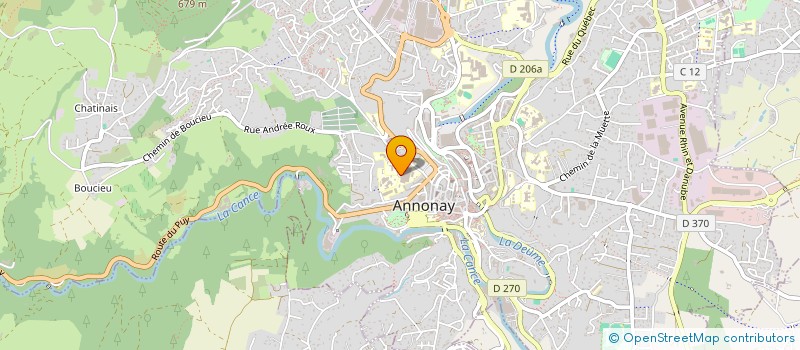 localisation de l'entreprise FORCE DE VIVRE à ANNONAY