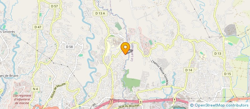 localisation de l'entreprise FORCE DU BAMBOU  FORT-DE-FRANCE